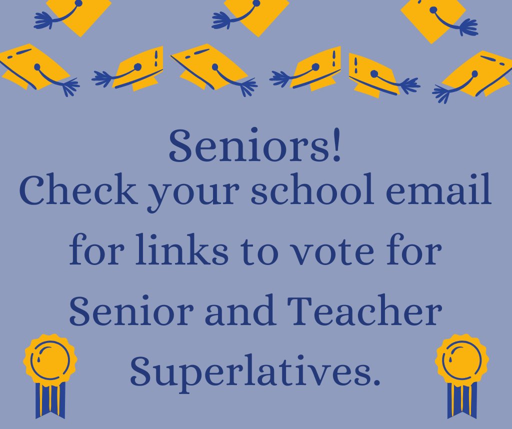 Seniors! Please vote ASAP!