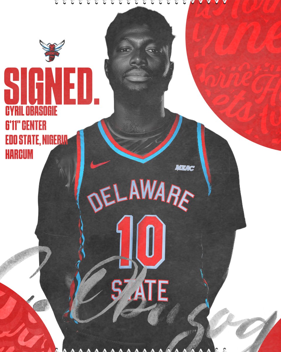DSUMBB's tweet image. Officially a Hornet! We Are Proud to Welcome Cyril Obasogie to the Nest‼️