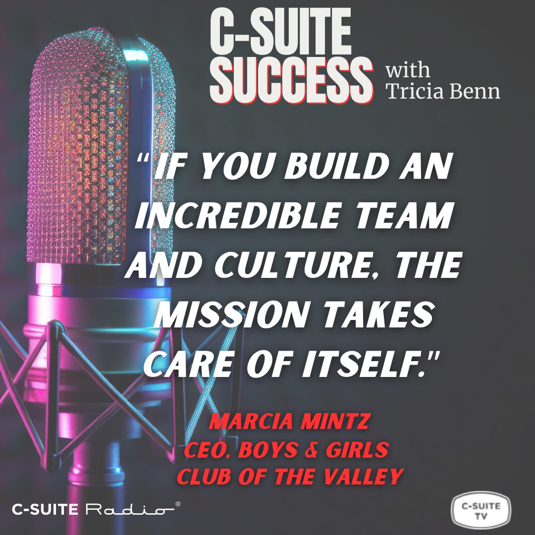 Tricia Benn (@triciabenn) on Twitter photo "If you build an incredible team and culture, the mission takes care of itself." Marcia Mintz is scaling the <a href="/bgcarizona/">Boys & Girls Clubs of the Valley</a> not just with heart—but with strategy, precision, & purpose. Full article/interview:
c-suitenetwork.com/articles/turni… "If you build an incredible team and culture, the mission takes care of itself." Marcia Mintz is scaling the <a href="/bgcarizona/">Boys & Girls Clubs of the Valley</a> not just with heart—but with strategy, precision, & purpose. Full article/interview:
c-suitenetwork.com/articles/turni…