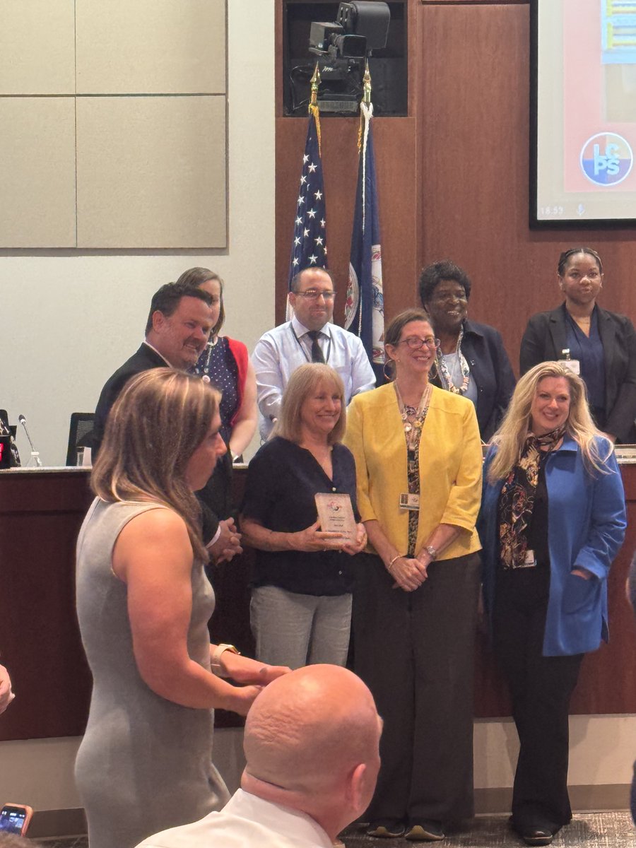 Congratulations to Debra O’Dea, the LCPS substitute of the year! So very proud of you!  Well deserved honor!