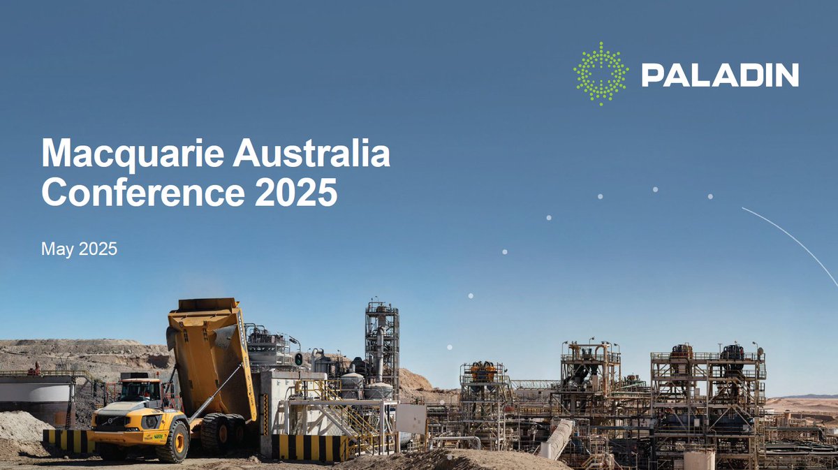 Paladin_Energy's tweet image. We are delighted to participate in the @Macquarie Australia Conference taking place this week in Sydney.
Paladin CEO, Ian Purdy, will be presenting at the event and will be hosting meetings with investors.
Check out our investor presentation on bit.ly/454AW2S