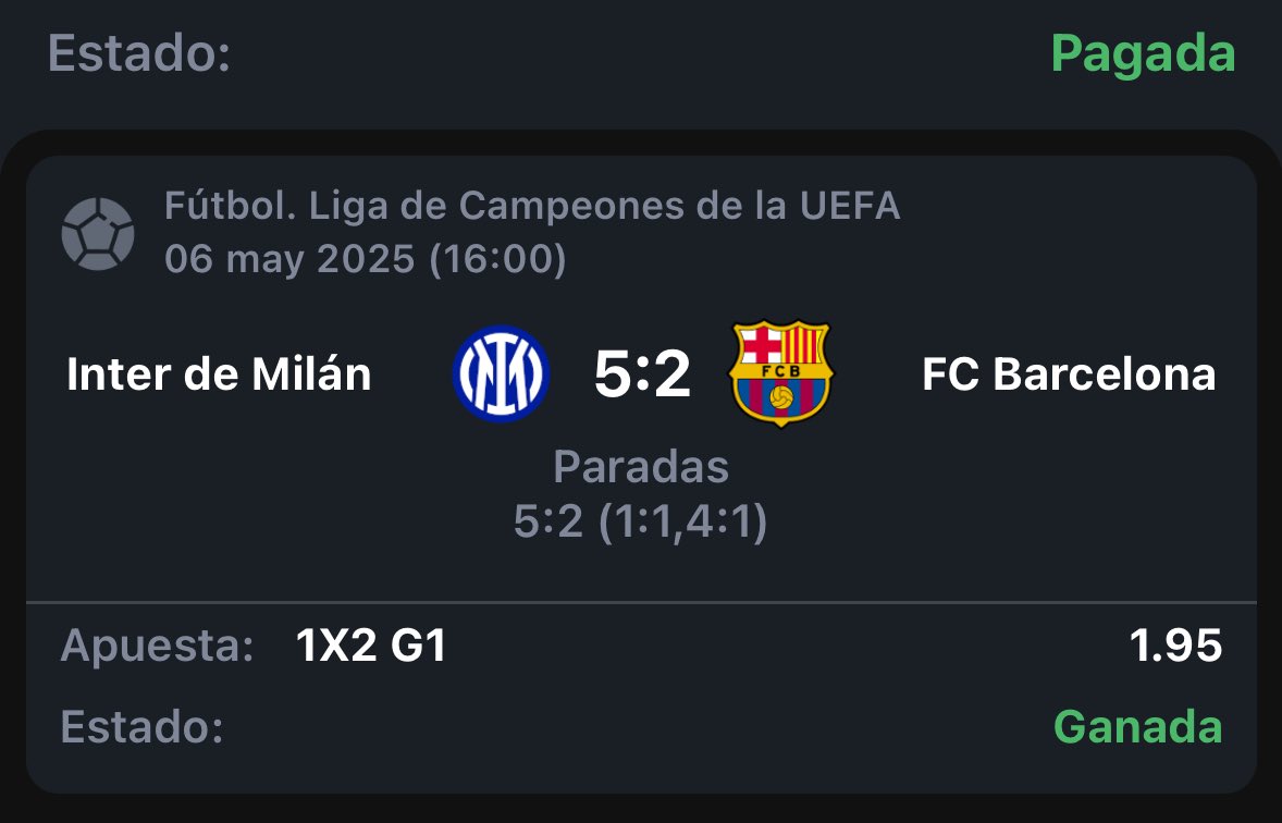 Tremendo día de Champions League en el canal 🤩⚽️🍿

Clasificación del Inter 🇮🇹✅
Sommer gana en atajadas 🧤✅

Todo esto y más GRATIS en nuestro canal de Telegram, enlace en el primer comentario 🔗👇🏼