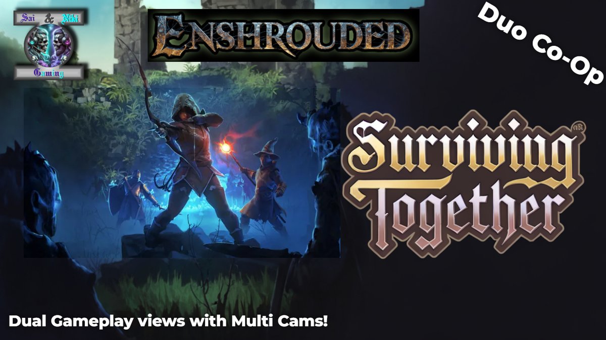 SandNGaming's tweet photo. Sai & Niki Gaming are playing Enshrouded with a Dual Gameplay View LIVE RIGHT NOW on Twitch. "Carpenter House design and building plus some further exploring into the north!"
https://t.co/erLN79W4hb
#couplesgametogether #dualview #enshrouded https://t.co/Esv7btDUaa