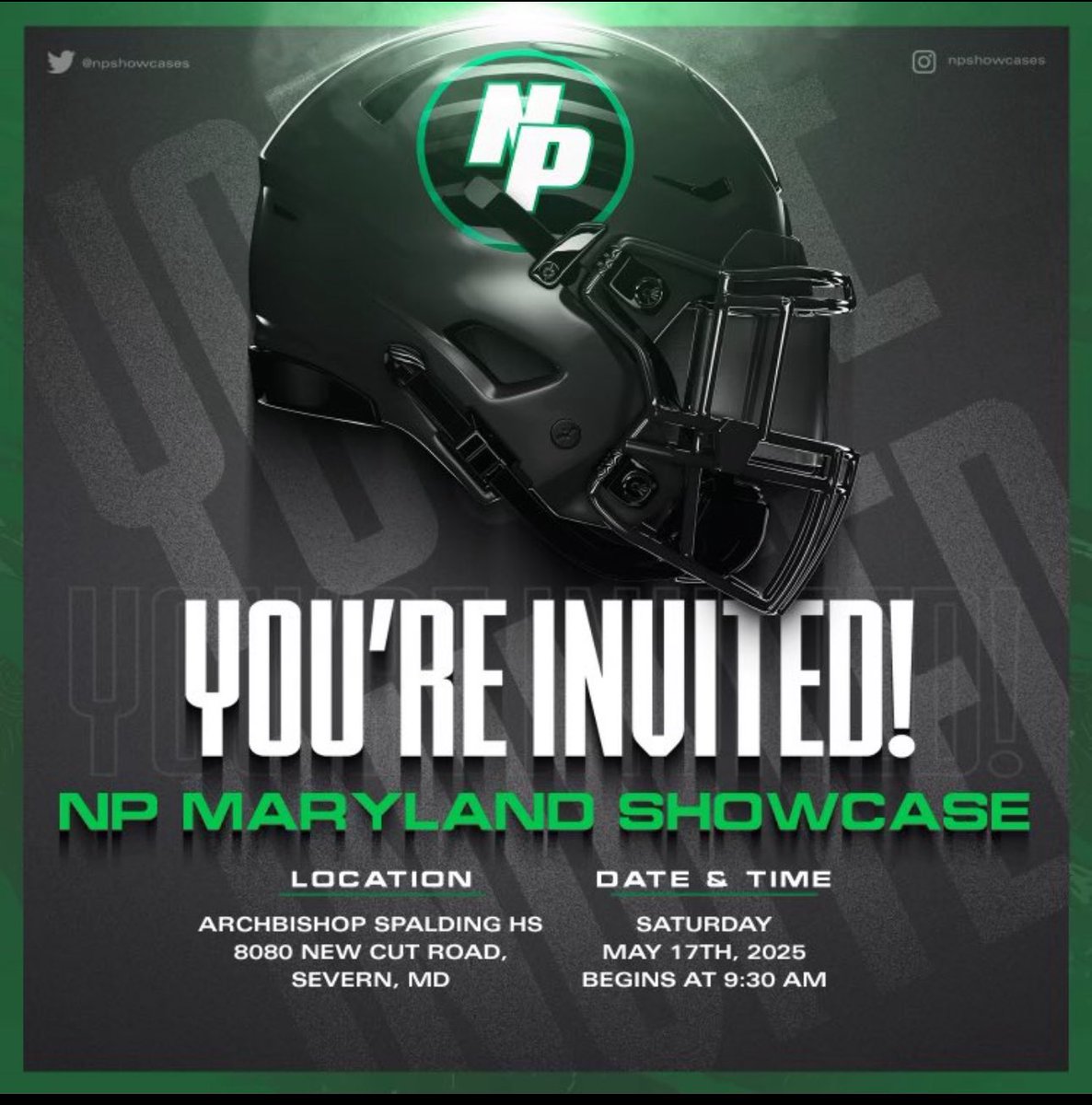 TJ Marcus (@tjmarcus5) on Twitter photo Happy to receive an invite to the National Preps Maryland Showcase. Thanks so much <a href="/NPCoachZim/">Donnie Zimmerman</a> for the invite. Excited to be there May 17th! <a href="/frogfootball/">Mike Engelberg</a> <a href="/urasportsshow/">Under Recruited Sport Show</a> <a href="/One11Recruiting/">One11 Recruiting</a> Happy to receive an invite to the National Preps Maryland Showcase. Thanks so much <a href="/NPCoachZim/">Donnie Zimmerman</a> for the invite. Excited to be there May 17th! <a href="/frogfootball/">Mike Engelberg</a> <a href="/urasportsshow/">Under Recruited Sport Show</a> <a href="/One11Recruiting/">One11 Recruiting</a>