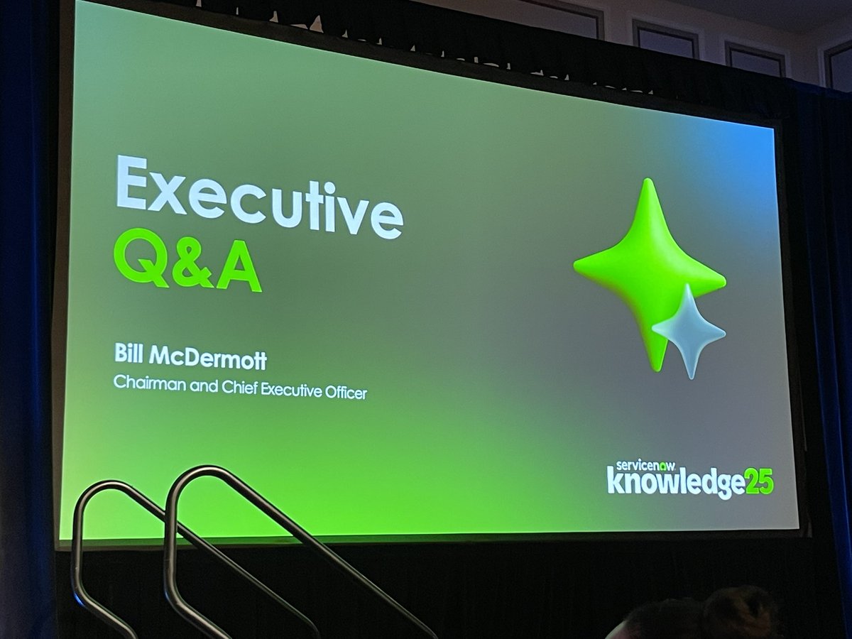 MelodyBrue's tweet image. One of the best parts of big events is when the AR teams get their top execs (in this case the CEO) in front of analyst for unscripted Q&amp;amp;A. #Knowledge25