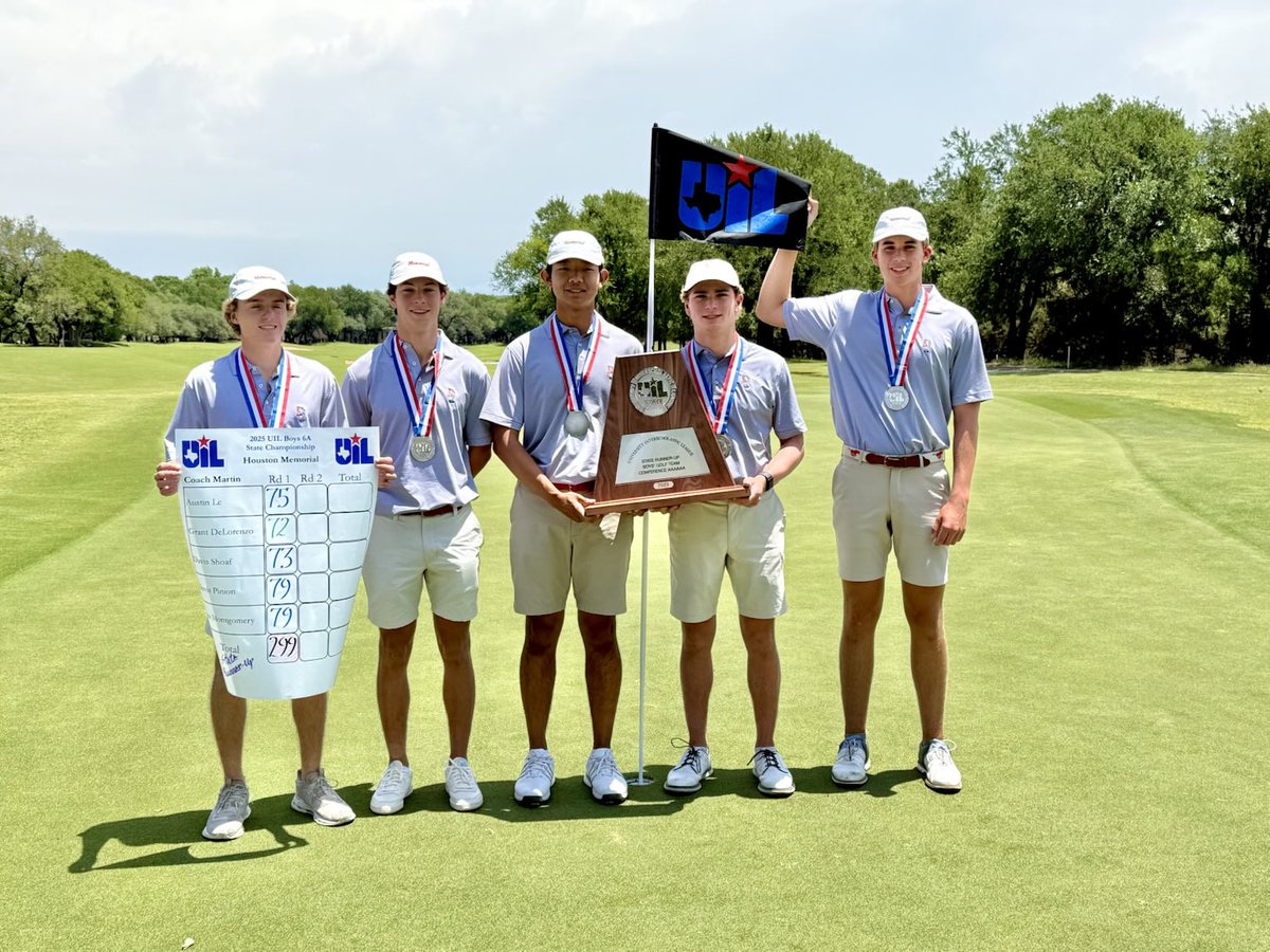 Congratulations to our MHS boys golf team for placing 2nd in the UIL Texas 6A state golf tournament. ⛳️🥈we are #mustangproud! What an incredible accomplishment!