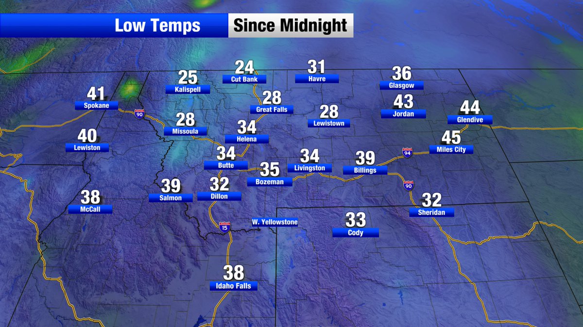 MarkHeyka's tweet image. I'm glad I brought my potted flowers in last night. Look at the low in Missoula!  And Kalispell, too.
#missoula #kalispell
