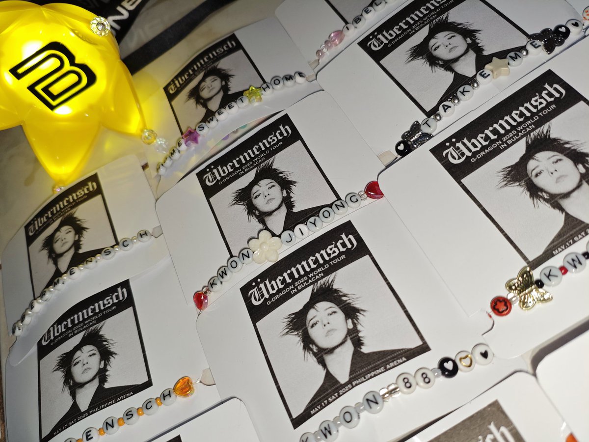 KWONderstruck_'s tweet photo. 👑 I will be giving out FAN FREEBIES GD-themed customized bracelets on May 17

👑 Please repost to help me reach out and share this with VIPs/FAM 💛 thank you!

G-DRAGON 2025 WORLD TOUR IN BULACAN
#GDWORLDTOURÜbermensch 
#GDRAGON_ÜBERMENSCH https://t.co/ceGmLKNUu0