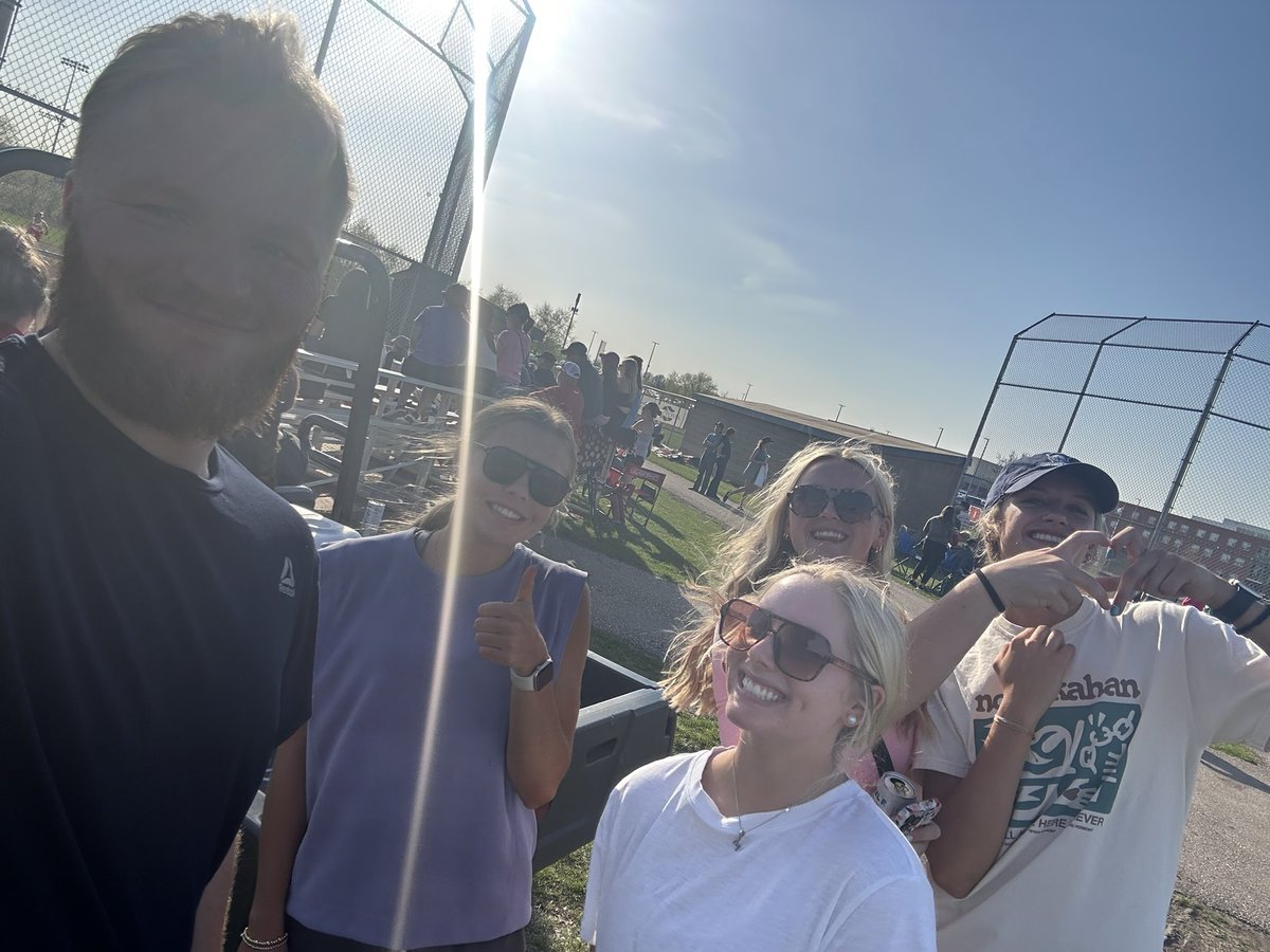 Basketball players spotted at softball