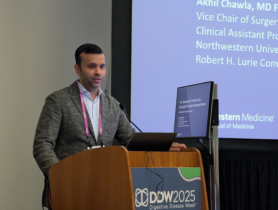 AKHIL CHAWLA (@mdakhilchawla) on Twitter photo Honored to speak at the #SSAT2025 #SSO Symposium Debate at #DDW25 on Neoadjuvant Therapy for Resectable Pancreatic Cancer — arguing pro in an evidence-based exchange of ideas! <a href="/FlavioRochaMD/">Flavio G Rocha, MD, FACS, FSSO</a> <a href="/TheNotoriousHPB/">Lee M. Ocuin MD, FACS</a> <a href="/LMaggino/">Laura Maggino</a> <a href="/NMSurgery/">Northwestern Surgery</a> <a href="/LurieCancer/">Lurie Cancer Center</a> #AllianceA021806 Honored to speak at the #SSAT2025 #SSO Symposium Debate at #DDW25 on Neoadjuvant Therapy for Resectable Pancreatic Cancer — arguing pro in an evidence-based exchange of ideas! <a href="/FlavioRochaMD/">Flavio G Rocha, MD, FACS, FSSO</a> <a href="/TheNotoriousHPB/">Lee M. Ocuin MD, FACS</a> <a href="/LMaggino/">Laura Maggino</a> <a href="/NMSurgery/">Northwestern Surgery</a> <a href="/LurieCancer/">Lurie Cancer Center</a> #AllianceA021806