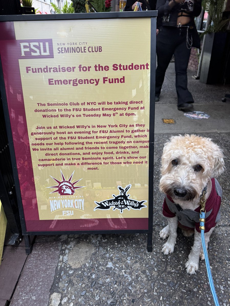 FSUnyc's tweet image. Join us at @WickedWillysNY and donate to the FSU Student Emergency Fund. @FSUAlumni @SeminoleClubs #NYCNoles