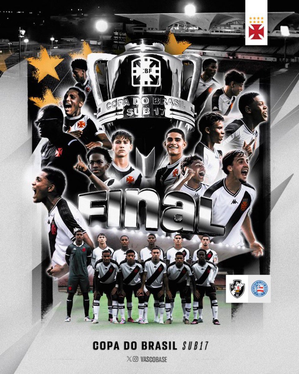 are_cruzmaltina's tweet image. 💢🏆VASCO VENCE O BAHIA NOS PENALTIS E É CAMPEÃO DA COPA DO BRASIL SUB-17!

📸 | @vascobase