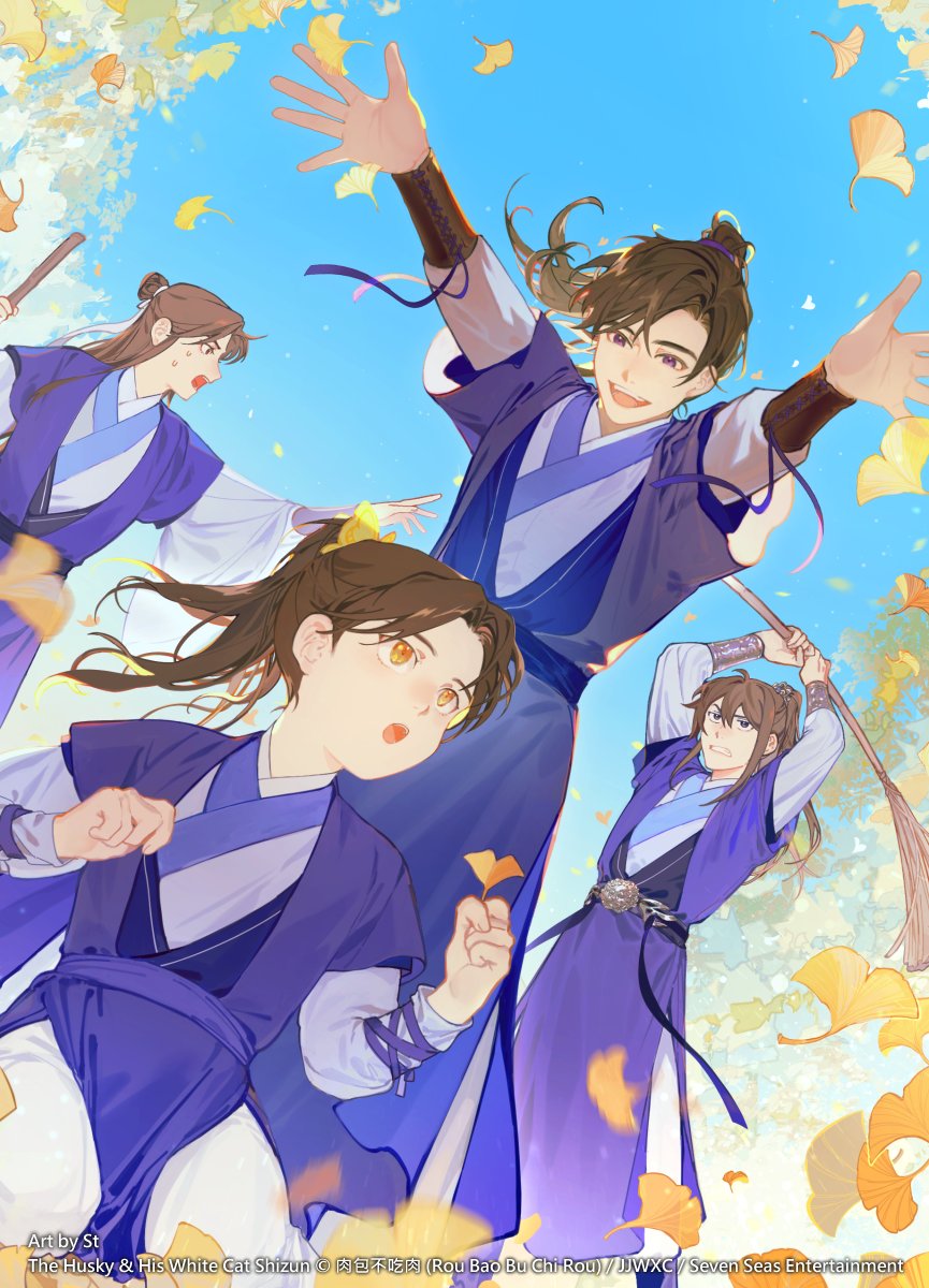 akkaccel's tweet photo. #2ha English volumes 1 to 4, my color interior illustrations https://t.co/M4OgjKWkd3