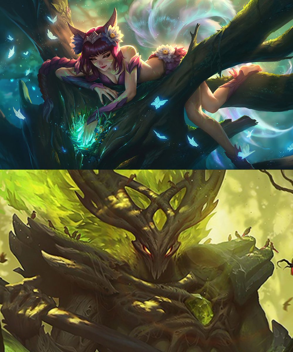elderwood ahri being on hecarims head is still one of my favorite details in a splash art ever
