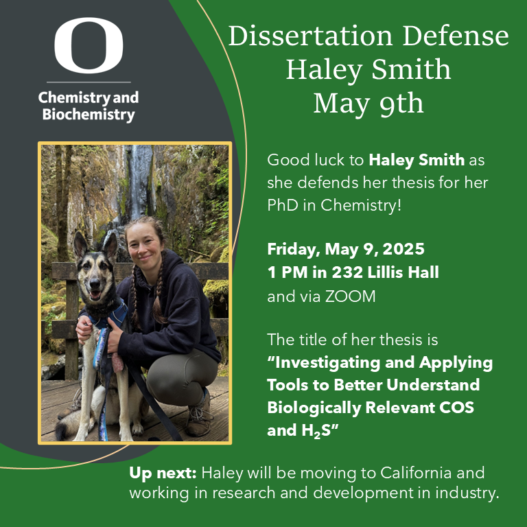 Two upcoming defenses in our lab this week from Andy (<a href="/agdavis98/">Andy Davis</a>) &amp; Haley (<a href="/hsmith922/">Haley Smith</a>)!