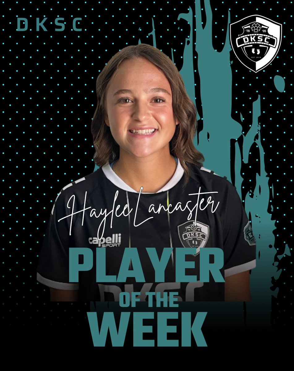 DKSC ECNL-RL 08G Vielma (@dksc08rl) on Twitter photo A BIG congrats to @hayleelancasterr for making Player of the Week! 🔥<a href="/JayV1221/">Jay Vielma</a> A BIG congrats to @hayleelancasterr for making Player of the Week! 🔥<a href="/JayV1221/">Jay Vielma</a>