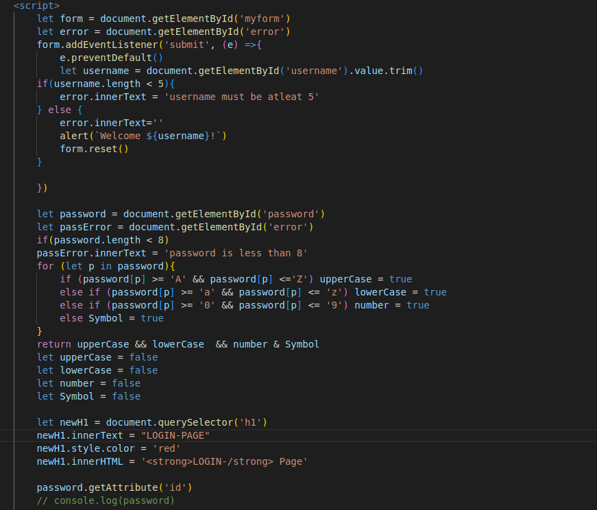 IamMilekan's tweet image. Still, finding my footing on DOM and how to effectively manipulate HTML and CSS to get best result as well as trying better ways to effective use/target Selectors
Day 47
#javaScript #100daysofcoding #javascriptjobs #CodingJourney