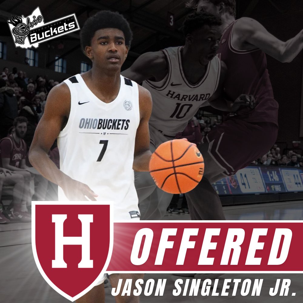 Ohio Buckets (@ohiobuckets) on Twitter photo 🚨 HARVARD CRIMSON OFFER ALERT!
Congratulations to 2026 Jason Singleton (<a href="/J_sing2026/">Jason Singleton</a>) on adding an offer from the Harvard Crimson (<a href="/HarvardMBB/">Harvard Men’s Basketball</a>)!
<a href="/SpyReportOH/">Spy Report 🔦🏀</a> <a href="/AcademyVikings/">Columbus Academy Vikings</a> 🚨 HARVARD CRIMSON OFFER ALERT!
Congratulations to 2026 Jason Singleton (<a href="/J_sing2026/">Jason Singleton</a>) on adding an offer from the Harvard Crimson (<a href="/HarvardMBB/">Harvard Men’s Basketball</a>)!
<a href="/SpyReportOH/">Spy Report 🔦🏀</a> <a href="/AcademyVikings/">Columbus Academy Vikings</a>