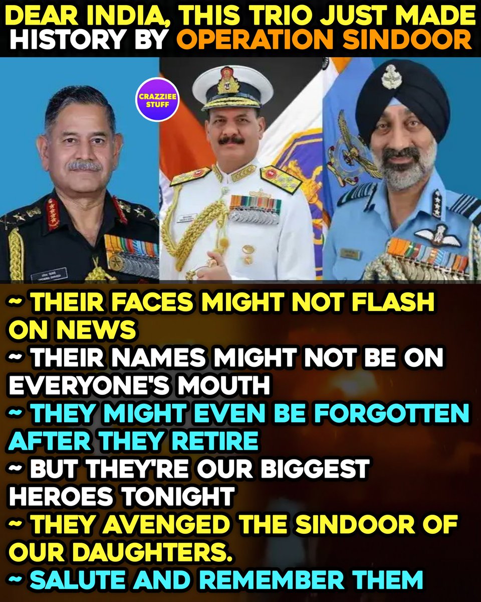 Army, Navy, Air Force Chiefs🔥🔥 #OperationSindoor #IndianArmy