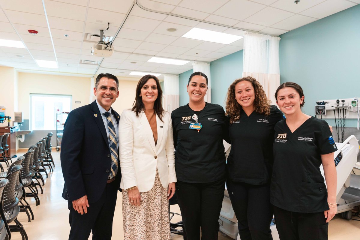 To celebrate National Nurses Day, I visited the Dean, students, and faculty at our Nicole Wertheim College of Nursing and Health Sciences. 

Our College of Nursing has top-ranked programs, is the #1 producer of doctoral degrees at <a href="/FIU/">FIU</a>, has prepared and trained thousands of