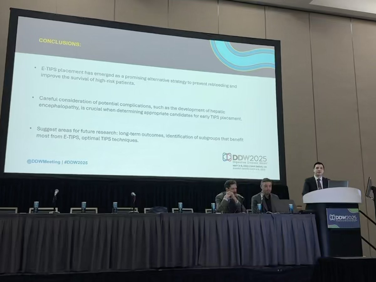 Shahryarkhan163's tweet photo. Sharing our #DDW2025 presentation on early TIPS and variceal bleeding outcomes in front of esteemed Dr Rickey and Dr Asgharpour!
Key finding: Consider early TIPS for high risk patients. Let’s improve access!
#KUGI #AASLD https://t.co/0bXEJE9lYA