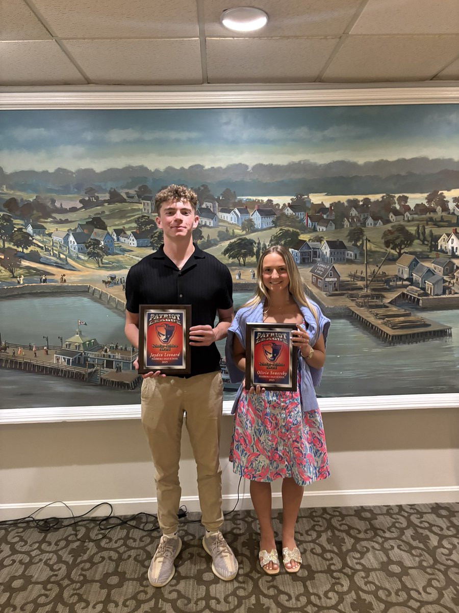 Congratulations to Olivia Sowersby and Jayden Leonard for receiving the Patriot League Scholar-Athlete award!