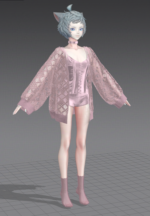 07reishichi07's tweet image. 布類だいたいできた！
かわいいのでは
#MarvelousDesigner #Hotel_Galactica