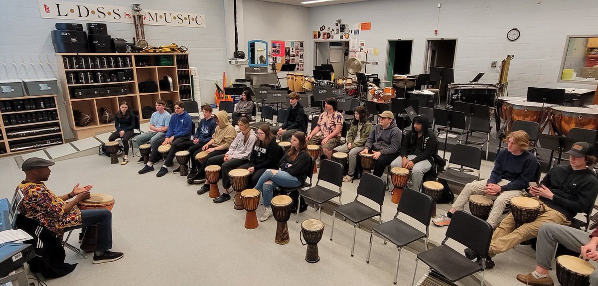 LDSS Music Program (@musicldss) on Twitter photo We had an excellent workshop today with Fana Soro from <a href="/PrologueArts/">Prologue Performing Arts</a>. He always brings an energy and enthusiasm that quickly motivates students. We were able to groove over two different rhythm sets on djembes. A unique opportunity! We had an excellent workshop today with Fana Soro from <a href="/PrologueArts/">Prologue Performing Arts</a>. He always brings an energy and enthusiasm that quickly motivates students. We were able to groove over two different rhythm sets on djembes. A unique opportunity!
