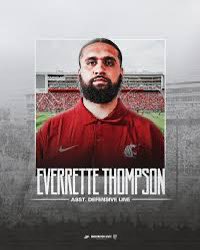 PHS Vikings (@phsviks) on Twitter photo Shoutout to <a href="/E_Thompson92/">Everrette Thompson</a> from <a href="/WSUCougarFB/">Washington State Football</a> for stopping by PHS to talk about our student athletes! Sometimes life brings you full circle! Appreciate your time Coach! #GoCougs #GoViks <a href="/CoachDjayy/">DJ Mims</a> Shoutout to <a href="/E_Thompson92/">Everrette Thompson</a> from <a href="/WSUCougarFB/">Washington State Football</a> for stopping by PHS to talk about our student athletes! Sometimes life brings you full circle! Appreciate your time Coach! #GoCougs #GoViks <a href="/CoachDjayy/">DJ Mims</a>