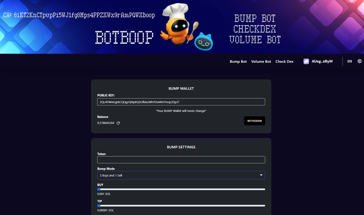 BotBoopdotfun's tweet image. You can setup everything

CA: 6iKT2KnCTpupPi5WJ1fg8Mps4PPZXWx9rAmPQWXboop

boop.fun/tokens/6iKT2Kn…