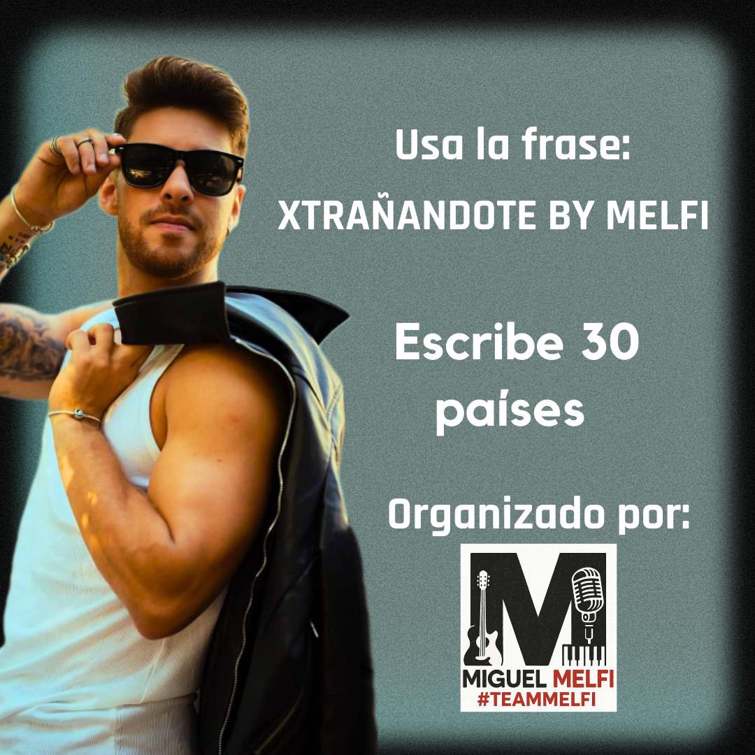 Iniciamos Tendencia 

XTRAÑANDOTE BY MELFI

vamos con toda a lograrlo 
Primera Dinámica