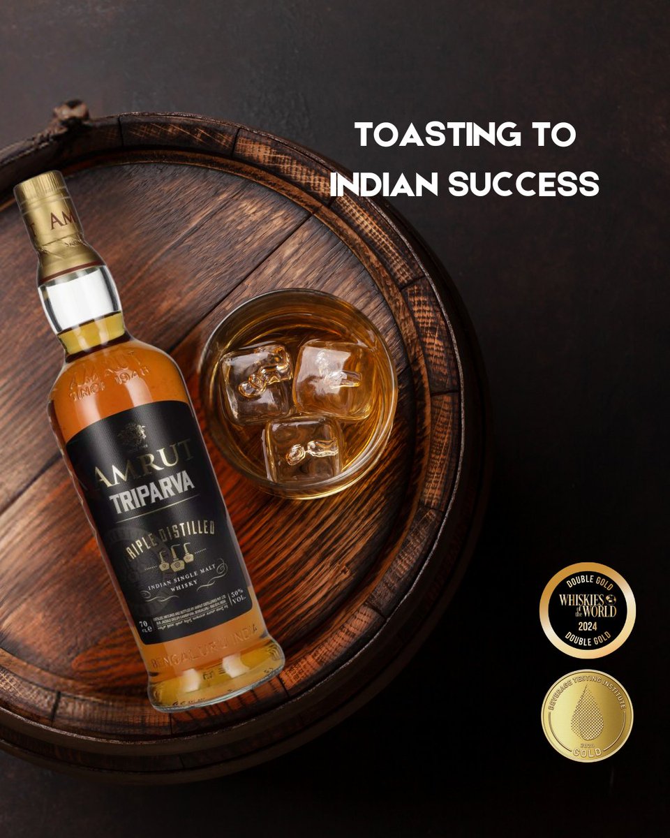 One of Amrut's newest releases and the first Triple-Distilled Indian Single Malt Whisky, Triparva, has been turning heads since its launch, already earning prestigious gold medals .

Where2Buy: glassrev.com/where-to-buy#a…

#amrutwhisky #singlemalt #WhiskyGram #enjoyresponsibly