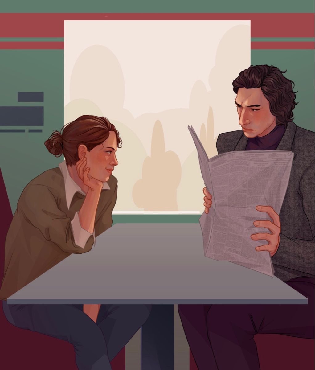 — Vou querer um latte de abóbora e especiarias. (..) E... – ela apontou para Adam com o polegar – ... ele vai querer um chá de camomila. Sem açúcar – completou, alegre. 
— Eu odeio chá – disse ele. – E camomila.
— Que pena.

🎨 nu_cho_pyos