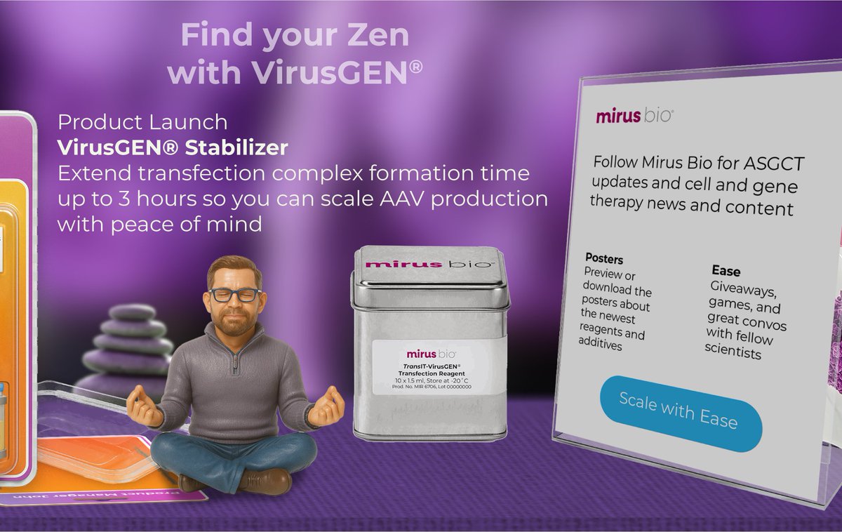 Meet us in the Big Easy to learn how you can scale your AAV manufacturing to bigger bioreactors with more ease than ever before.

Our team is in New Orleans next week for <a href="/ASGCTherapy/">ASGCT</a>, and we’re bringing big solutions to your biggest upstream challenges. mirusbio.com/asgct-2025/?ut…