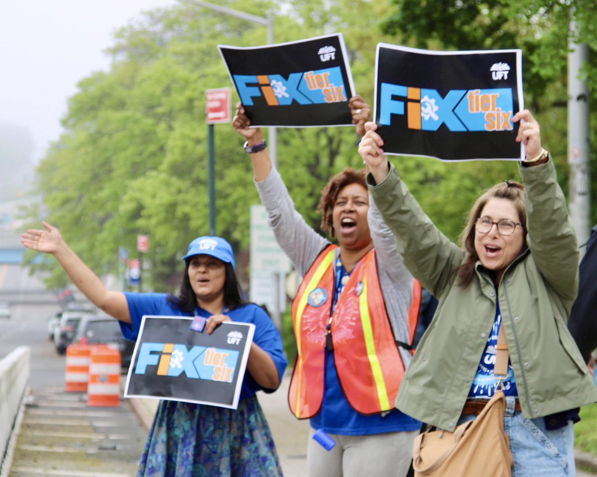 On #TeacherAppreciationDay, we stood with the members of <a href="/UFT/">UFT</a> as they rallied across the City calling for Tier Six Pension reform. #FixTier6