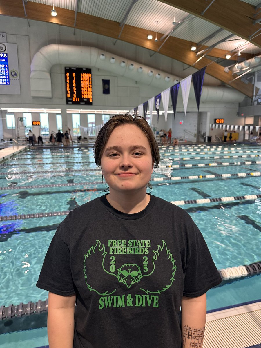 Congrats to Ashlyn for winning the 100 backstroke and Amelia for winning the 500 freestyle! Huge time drops for the whole squad! 🥇