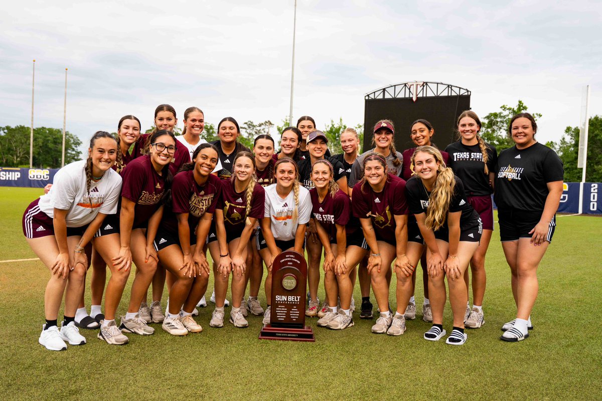 TXStateSoftball's tweet image. Picked up some hardware after practice tonight!