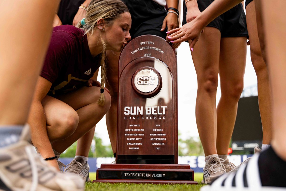 TXStateSoftball's tweet image. Picked up some hardware after practice tonight!