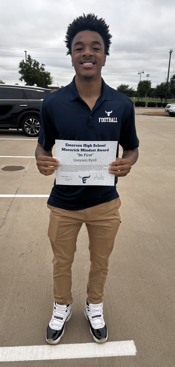 Maverick Mindset Award <a href="/EHSFrisco/">Emerson High School</a> <a href="/EHSMavsFB/">EmersonFB</a> <a href="/WeevilFootball/">UAM Football</a>