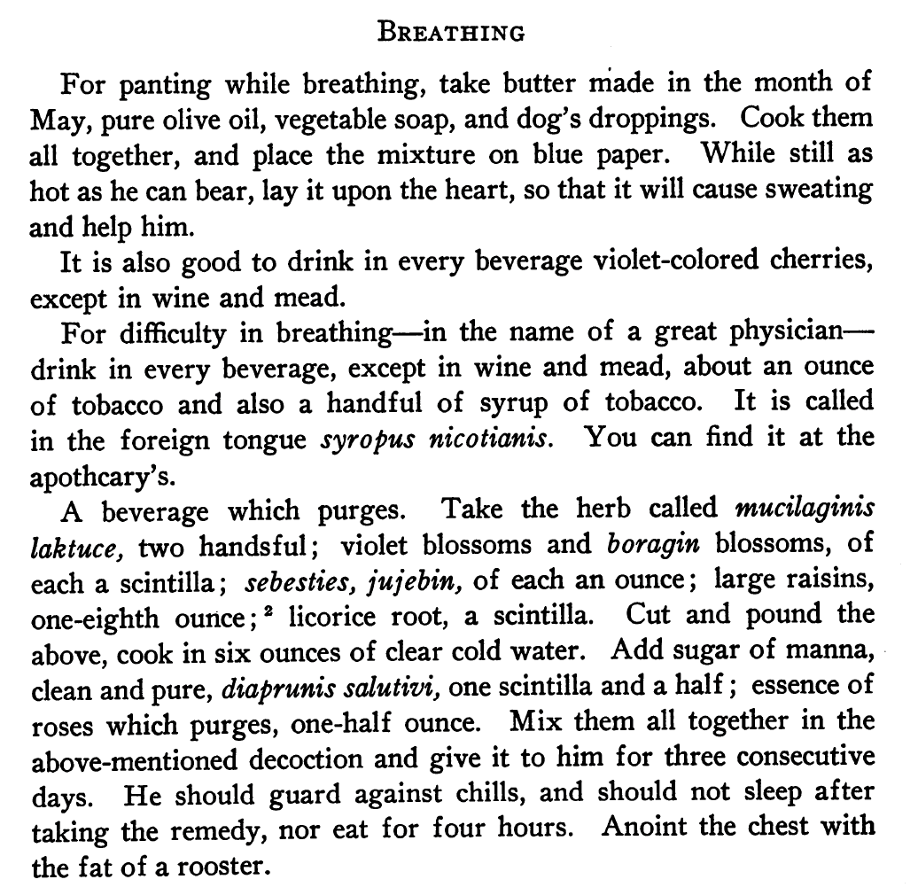 The "Book of Remedies" is missing. According to the Talmud, reforming King Hezikiah buried it to encourage us to place our faith in God &amp; not doctors. The rabbis of the Talmud &amp; Rashi approved. Despite this, Judaism has a rich history of magical/medical texts. And Jewish doctors