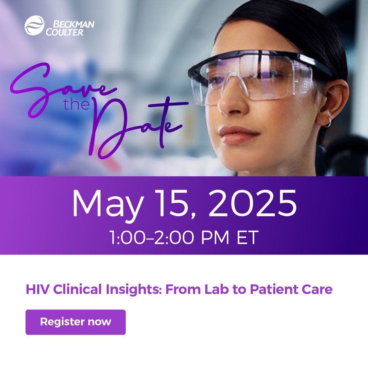 Save the date for an upcoming ADLM webinar, “HIV Clinical Insights: From Lab to Patient Care” with Dr. John-Paul Bettencourt, a certified HIV Specialist by the American Academy of HIV Medicine. Register today:bit.ly/3GHbGWw