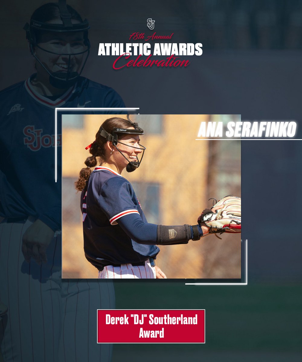 Congrats to our Derek “DJ” Southerland Award winner Ana Serafinko‼️😎