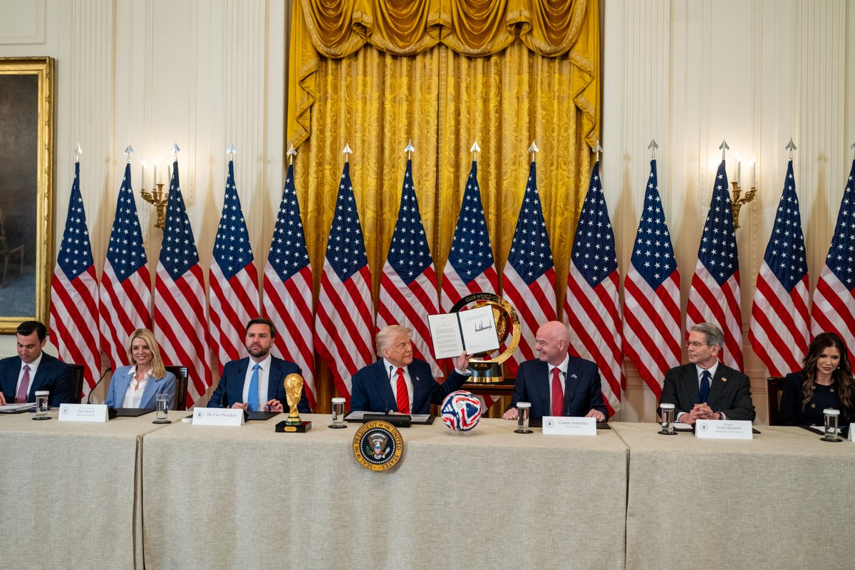 Thank you President Trump, I am honored to serve as the Executive Director for the White House Task Force on the 2026 FIFA World Cup. Led by President Trump in his first term, America secured the bid to host the 2026 World Cup and it will be an incredible opportunity to unite the