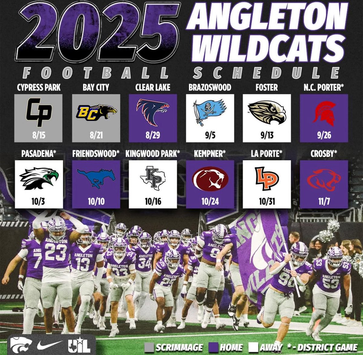 2025 Wildcat Football Schedule