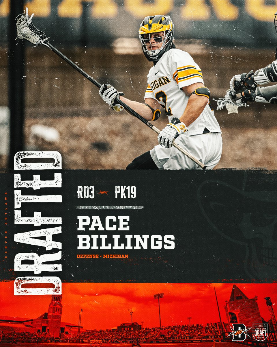 Pace’s journey starts now. 

With the 19th Overall Pick in the PLL College Draft, we have selected Pace Billings from Michigan.