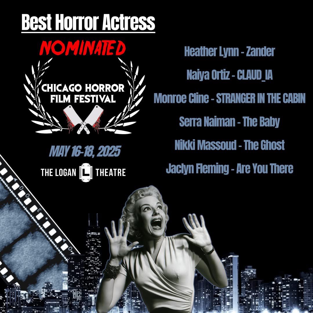 TonySago's tweet photo. The short film I wrote and directed #StrangerInTheCabin received 3 big nominations from the Chicago Horror Film Festival! Voted one of the top horror film festivals in the world! 
BEST HORROR SHORT
BEST HORROR DIRECTOR 
BEST HORROR ACTRESS
#chicagohorrorfilmfestival #horrorfilm https://t.co/4As6YEMLob