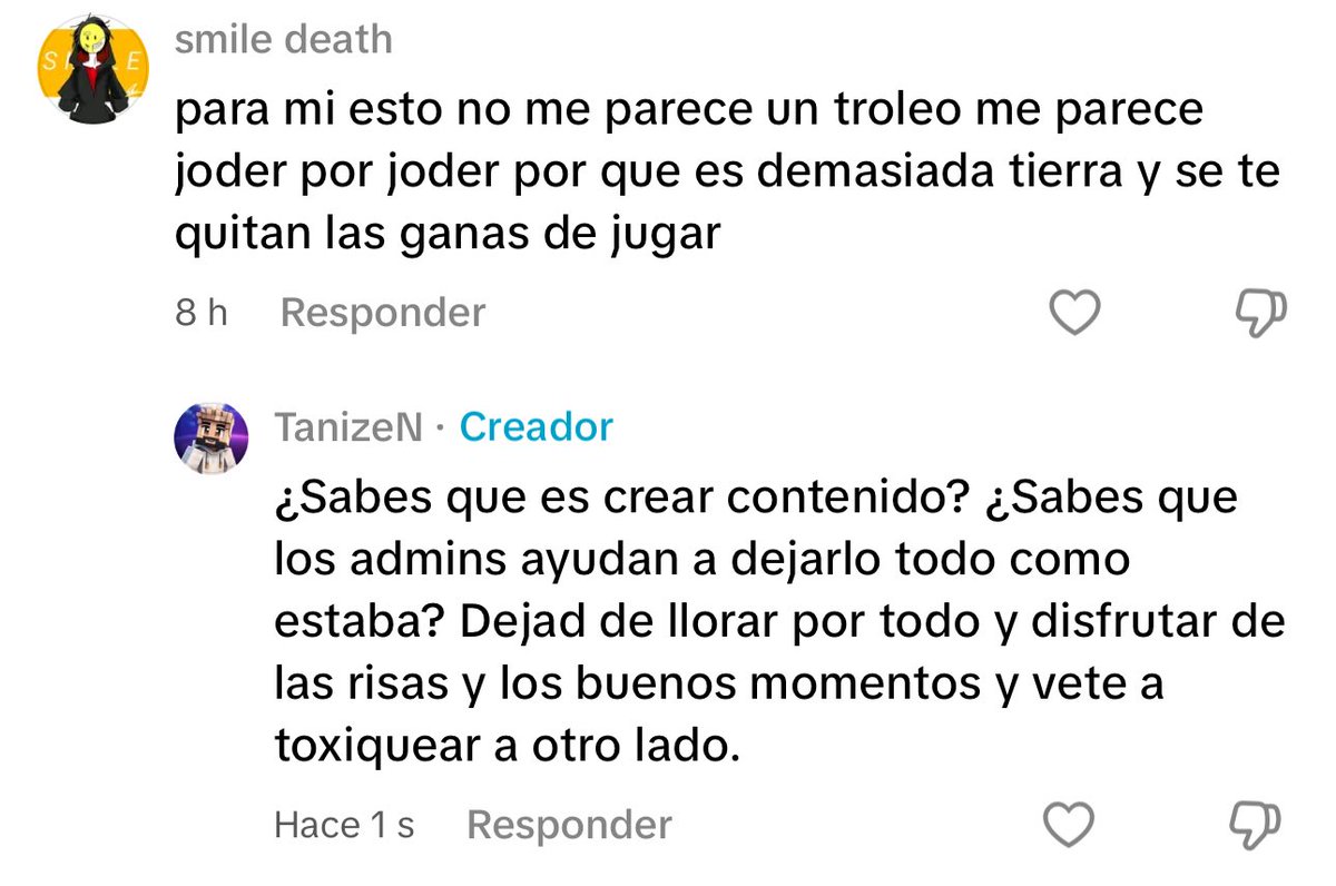 Los cristalitos de Tiktok no aguantan trolleos en un juego de cubitos. 🥺