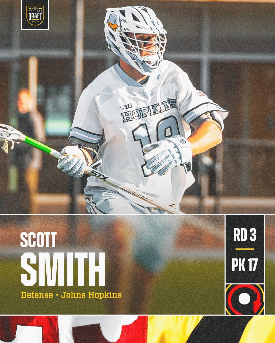 A new defensive weapon staying I n the #StateOfLacrosse ⚔️

With the No. 17 Pick in the 2025 PLL College Draft presented by <a href="/QCollarOfficial/">Q-Collar</a> we have selected defenseman Scott Smith.