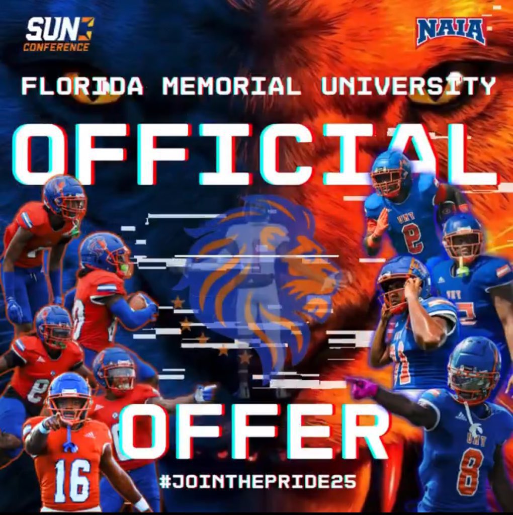 James Kerney V (@jbkerney5) on Twitter photo After a conversation with <a href="/milotheburner/">Coach C. Guyton</a> I have received an offer from Florida Memorial University!! After a conversation with <a href="/milotheburner/">Coach C. Guyton</a> I have received an offer from Florida Memorial University!!