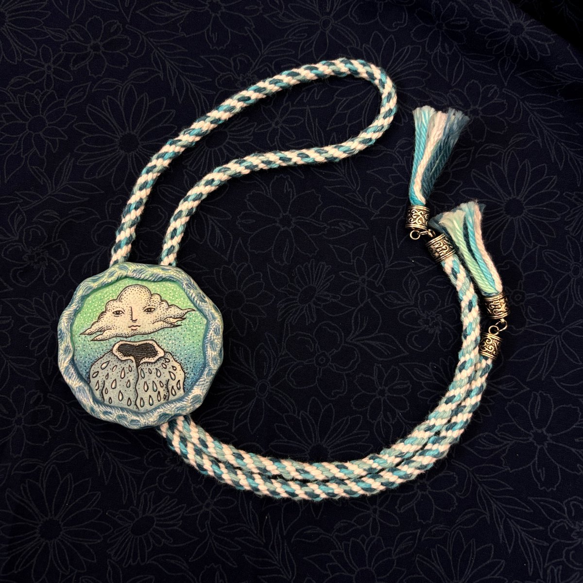 poxodd's tweet image. Made this snazzy bolo tie recently!